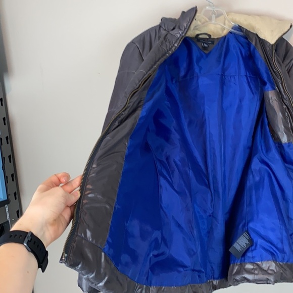 Tommy Hilfiger Gray Puffer Coat Size Medium - Picture 13 of 16